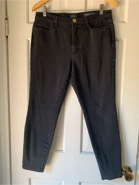 Black Slim Straight Jeans by J. Jill